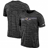Baltimore Ravens Nike Sideline Velocity Performance T-Shirt Heathered Black,baseball caps,new era cap wholesale,wholesale hats